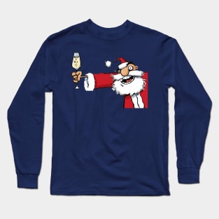 santa drunk Long Sleeve T-Shirt